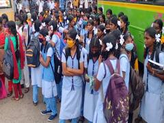 கடலூரில் காற்றில் பறந்த கொரோனா கட்டுப்பாடுகள் - ஆபத்தை அறியாமல் பயணம் செய்யும் மாணவர்கள்