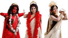 মহিষাসুরমর্দিনী শুভশ্রী, নজর কাড়ছেন শ্বেতা, তিয়াসা, সৌমিতৃষারাও