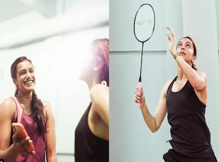 Deepika Padukone shares new video of playing badminton with PV Sindhu, asks guess who won? Deepika Padukone ने शेयर किया PV Sindhu के साथ बैडमिंटन खेलते हुए नया वीडियो, बोलीं-बताइए कौन जीता?