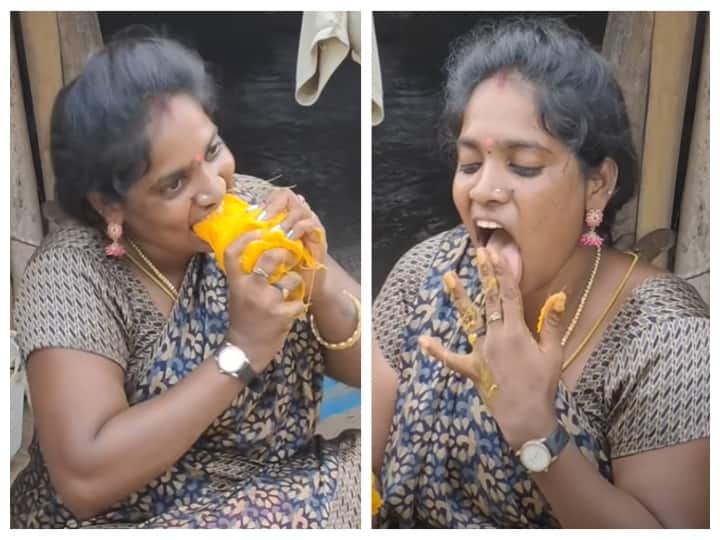 Tiktok celebrity Sadhana Eat palm fruit பனை கொட்டையை கடித்த சாதனா... கொந்தளித்த ரசிகர்கள்... விழிப்புணர்வு என விளக்கம்!