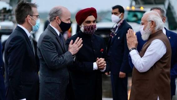 PM Modi US Tour : पंतप्रधान मोदी अमेरिका दौऱ्यावर, वॉशिंग्टन विमानतळावर मोदींचं स्वागत