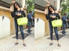 एक ऊंचा लंबा कद, दूजा सोनी भी तू हदः टाइट जींस, काला टॉप और हाथ में हरा बैग लेकर स्टाइल से निकलीं Sushmita Sen, लवली स्माइल से जीत लिया दिल