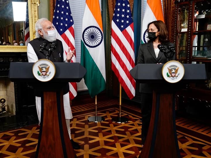 Prime minister narendra modis meeting with us vice president kamala harris begins talks will be held on these issues PM Modi US Visit : पंतप्रधान नरेंद्र मोदी यांनी घेतली अमेरिकेच्या उपराष्ट्रपती कमला हॅरिस यांची भेट