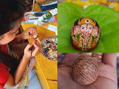 PHOTO : संकष्ट चतुर्थीदिवशी साकारला सुपारीवरील गणपती बाप्पा, पुण्याच्या कलाकाराची अनोखी कला