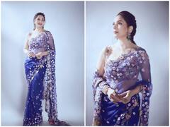 Madhuri Dixit के सिजलिंग अवतार ने बढ़ाया इंटरनेट का पारा, इस 'मशरूम' साड़ी कीमत सुनकर उड़ जाएंगे होश
