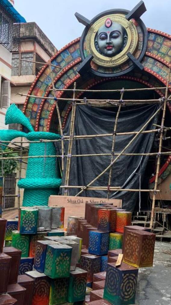 কলকাতার 'সবচেয়ে দামি প্যান্ডেল' এবার ৬৪ পল্লী?