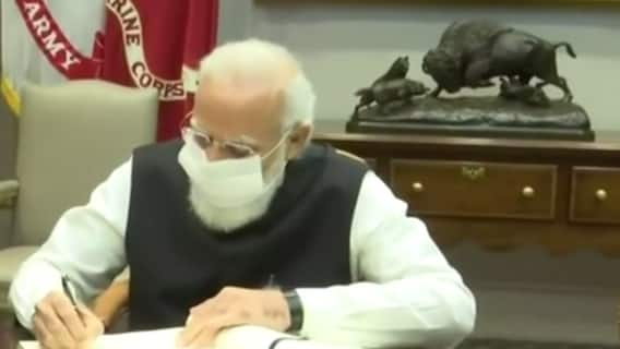 PM Modi receives warm welcome from Joe Biden at White House