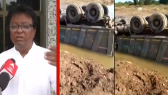 જામનગર: મોટી ભગેડીનો પુલ ધરાશાયી, ટ્રક પાણીમાં ખાબકી, જુઓ ગુજરાતી ન્યુઝ