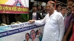TMC leaders putting up posters of Mamata in Bhawanipur constituency | Ground Report