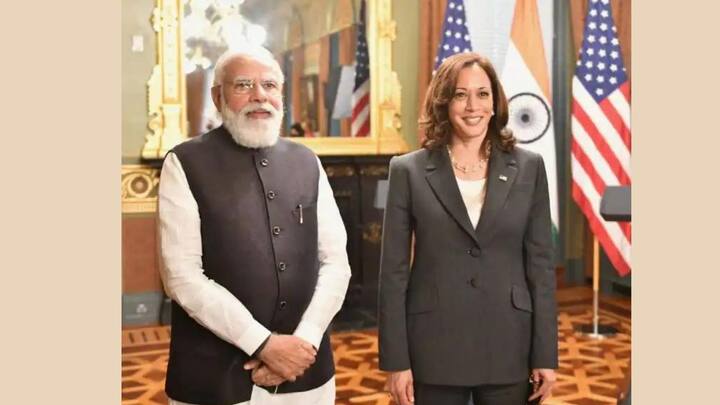 PM Narendra Modi US Visit: Modi presented a unique wooden handicraft gift to Kamala Harris Modi Gift to Kamala Harris: কাশীর বিশেষ উপহারে আমেরিকার মন জয় করতে চাইলেন প্রধানমন্ত্রী নরেন্দ্র মোদি