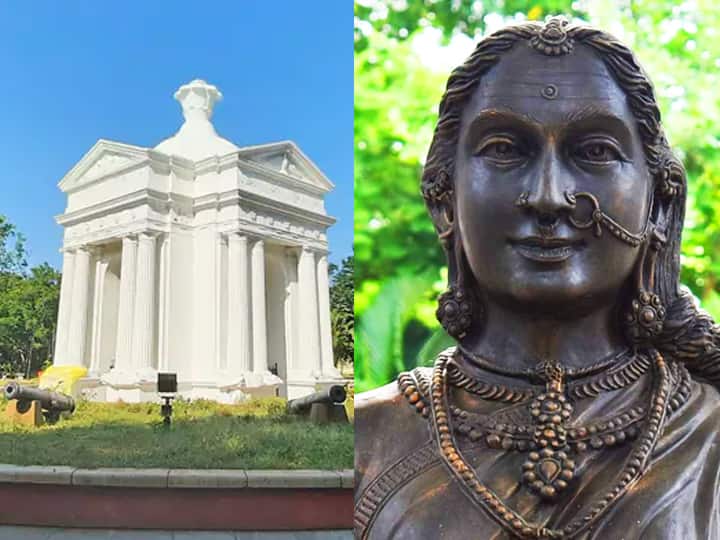 Renovation of the iconic Aayi Ammayar Mandapam of the State of Pondicherry புதுச்சேரி மக்களுக்கு குடிநீர் தர தனது மாளிகையை இடித்த ஆயி அம்மையாருக்கு புதிதாக சிலை