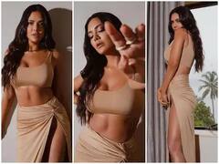 હાઇ સ્લિટ ડ્રેસમાં ઇશા ગુપ્તાએ બતાવી હૉટ અદાઓ, ડ્રેસના કટ પર અટકી ફેન્સની નજર, જુઓ તસવીરો.........