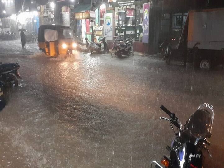 Thiruvarur: Paddy crops submerged due to heavy rains overnight திருவாரூரில் விடிய விடிய கனமழை - நீரில் மூழ்கிய பயிர்களால் விவசாயிகள் வேதனை