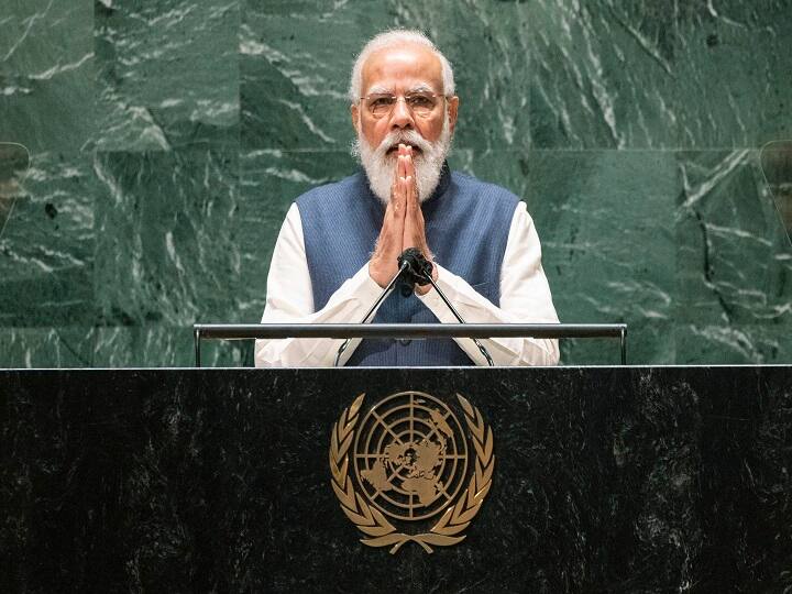 pm modi unga speech highlights pm narendra modi pakistan china comments strength india democracy young tea seller speaking un PM Modi UNGA Speech: UNGA માં નામ લીધા વગર PM મોદીએ પાકિસ્તાન અને ચીન પર નિશાન સાધ્યું, જાણો તેમના સંબોધનની મોટી વાતો