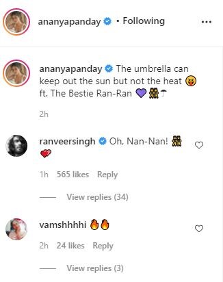 The Bestie Ran-Ran': Ranveer Singh Turns 'Umbrella Man' For Ananya Panday