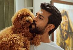 Ramcharan Teja poodle: கையில் மிதக்கும் கனவா நீ! - ஆர்.ஆர்.ஆர்., ராம்சரண் தனது செல்லநாயுடன்!