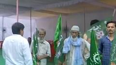 UP Elections 2022: Prayagraj में Owaisi के काफिले को रोका गया, काले झंडे दिखाने की कोशिश