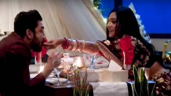 Lakshmi on a candle light dinner date with Rishi