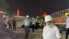 PM Modi surveys construction site of the new Parliament building