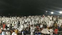 Gandhinagar: ઇન્દ્રોડામાં આમ આદમી પાર્ટીએ ચૂંટણી સભામાં ભીડ કરી એકઠી