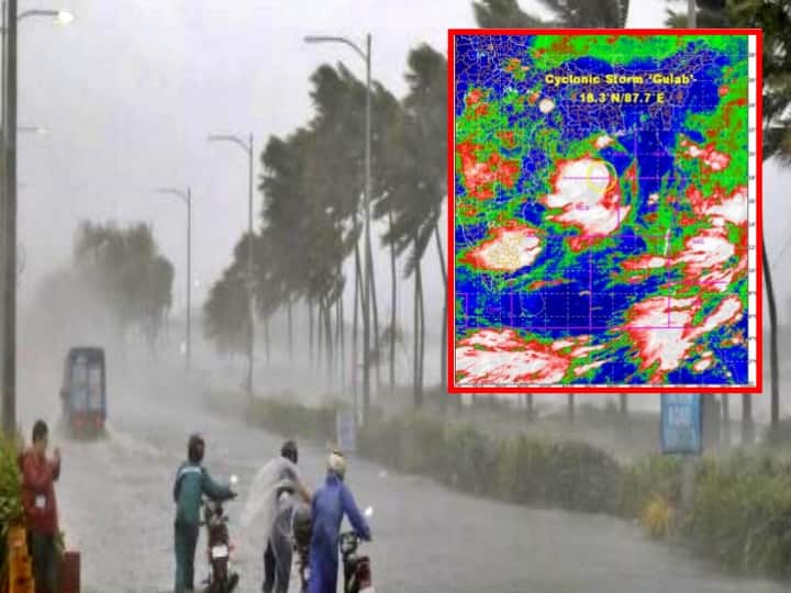 Gulab Cyclone: Andhra Pradesh Cyclonic Storm Gulab Crosses Coast Near Kalingapatnam, IMD Issues High Alert For Hyderabad Over Next 3 Days Gulab Cyclone Effect , Know In Details Gulab Cyclone:గులాబ్‌ తుపాను ప్రభావం...ఆంధ్రప్రదేశ్ లో కుంభవృష్టి, తెలంగాణలో మరో మూడు రోజులు దంచికొట్టనున్న వానలు..హైదరాబాద్ లో హై అలెర్ట్