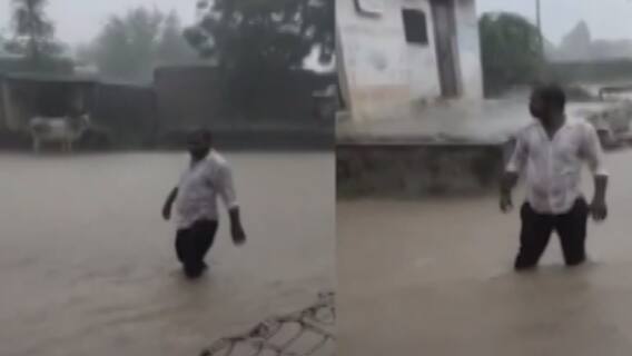 બનાસકાંઠા: ડીસામાં જળબંબાકારની સ્થિતિ, ઘૂંટણસમા પાણી ભરાતા લોકોને હાલાકી