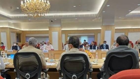 Home Minister Amit Shah यांच्यासोबत मुख्यमंत्र्यांची बैठक सुरू, 7 राज्यांचे मुख्यमंत्री उपस्थित