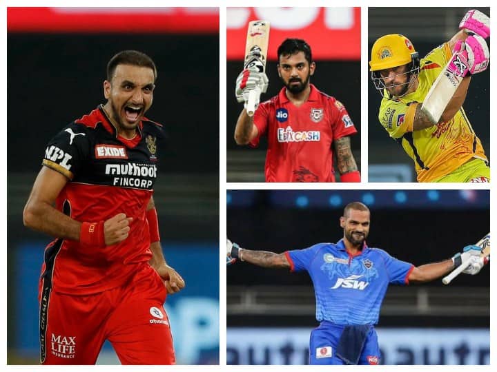 Harshal Patel leads in Purple Cap race, Dhawan, Rahul and Du Plessis compete for Orange Cap