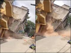 बेंगलुरू में तीन मंजिला बिल्डिंग कुछ ही सेकेंड में जमींदोज हुई, कोई हताहत नहीं, देखें हैरान करने वाली तस्वीरें