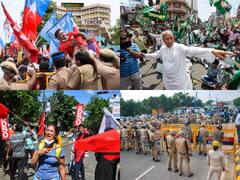 IN PICS | Farmers Mark One Year Of Protest Against Three Laws With Bharat Bandh, Traffic Snarls On Highways
