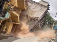 बेंगलुरू में तीन मंजिला बिल्डिंग कुछ ही सेकेंड में जमींदोज हुई, कोई हताहत नहीं, देखें हैरान करने वाली तस्वीरें