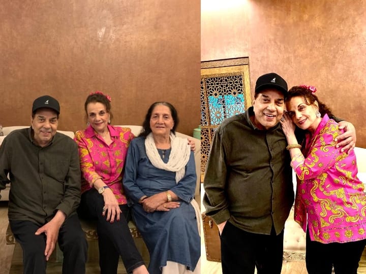 Mumtaz reached Dharmendra house to meet him Prakash Kaur gave a grand welcome सालों बाद Dharmendra से मिलने उनके घर पहुंचीं Mumtaz, हेमा मालिनी नहीं बल्कि पहली पत्नी प्रकाश कौर ने किया स्वागत