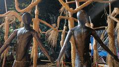 Durga Puja Preparation: শঙ্খ ঘোষের বিখ্যাত কবিতা ফুটে উঠেছে জগত মুখার্জি পার্কের পুজোয়