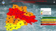 Watch: తెలంగాణలో 14 జిల్లాలకు రెడ్ అలెర్ట్.. గులాబ్ తుపాను ప్రభావంతో భారీ నుంచి అతిభారీ వర్షాలు
