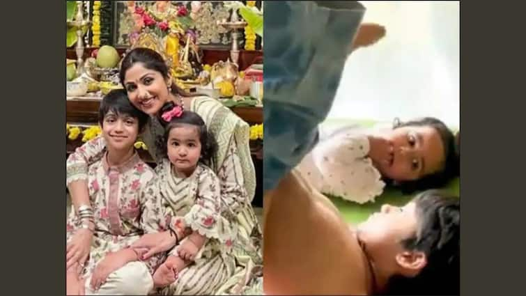 Shilpa Shetty's Son Viaan's Monday Was All About Acing Yoga Poses, know in details Shilpa Shetty Update: ছোট্ট বোনের সঙ্গে খেলাচ্ছলে যোগা প্র্যাকটিস ফিটনেস সচেতন শিল্পা শেট্টির ছেলে ভিয়ানের