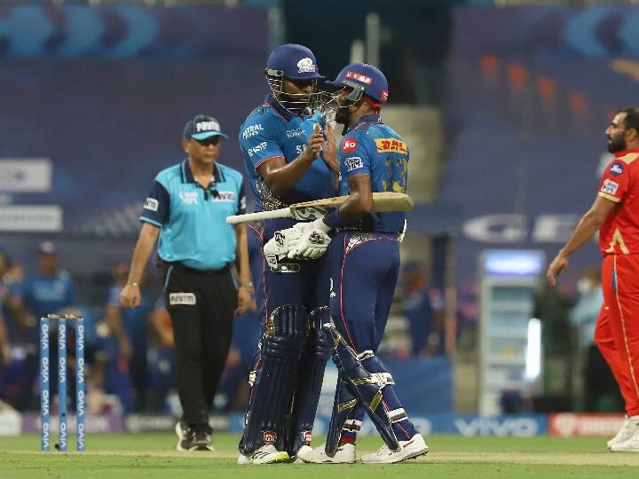 IPL 2021 MI won the match by 6 wickets against PBKS in Match 42 at Sheik Zayed Stadium MI Vs PBKS, Match Highlights: ఎట్టకేలకు లైన్‌లోకి వచ్చిన ముంబై.. పంజాబ్‌పై ఆరు వికెట్లతో విజయం