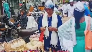 Nagpur : 'एक आंदोलक अशीही'...बाजार बंद पाडायला आली आणि सौंदर्यप्रसाधनं खरेदी करुन गेली
