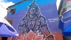 This beautiful painting of Lord Shiva in Kedarnath becomes tourist attraction