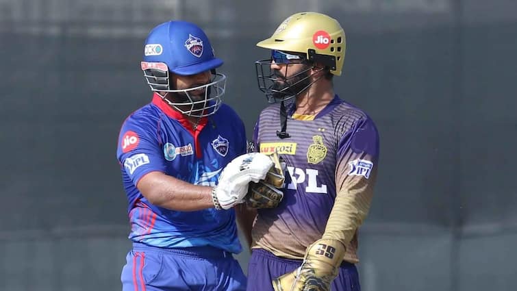 IPL 2021: Bat swing of Rishabh Pant might hurt Dinesh Karthik, marginal escape in KKR vs DC match Pant on IPL: বড়সড় চোট পেতে পারতেন কার্তিক, অল্পের জন্য রক্ষা