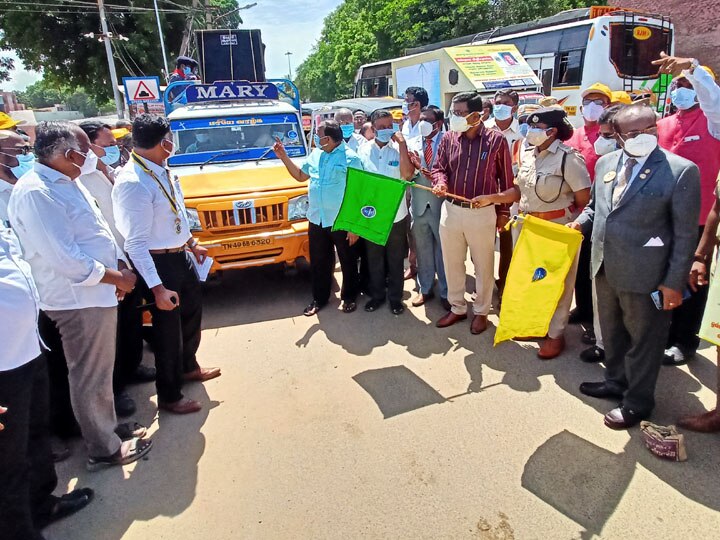 குழந்தை பாரதிக்கு மருத்துவ சிகிச்சைக்காக நிதி திரட்டும் பேரணி - தஞ்சை ஆட்சியர் தொடங்கி வைத்தார்