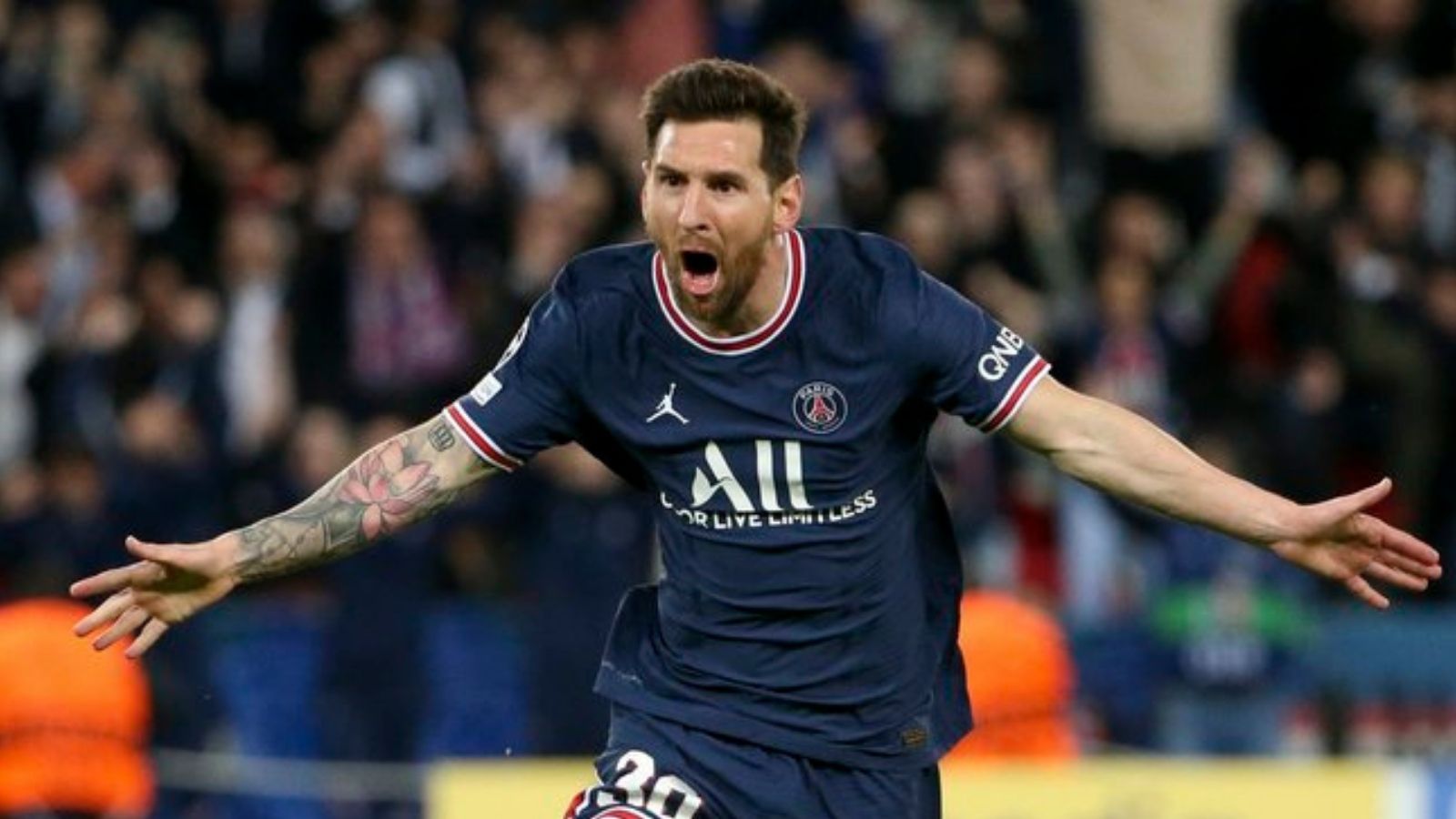 UEFA Champions League: Lionel Messi Scores First Goal For PSG | Lionel  Messi: পিএসজি-র হয়ে প্রথম গোল মেসির