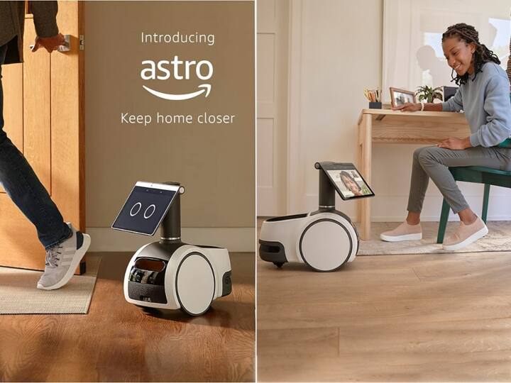 Amazon Astro Robot With Rotating Screen Mounted on Wheels, Alexa Support Launched Amazon Astro  Robot | இது உங்களின் நலன் விரும்பி! - அமேசானின் புதிய ரோபோ அறிமுகம்!