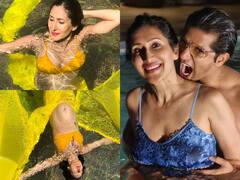 Pool Romance: पत्नी Teejay के साथ पूल में कोजी हुए Karanveer Bohra, तीजे ने भी शेयर की पीली साड़ी में पानी में सिजलिंग तस्वीरें