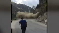 Visuals of landslide from Badrinath Highway may send chills down your spine