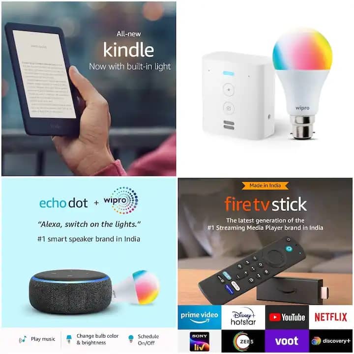 Best Offer On Amazon Devices: ॲमेझॉनचा वर्षातील सर्वात मोठा सेल! फायर टीव्ही स्टिक आणि इको डॉटवर 50% सूट Amazon Great Indian Festival Sale Top Deals Heavy Discount On Amazon Devices Best Offer On Amazon Devices: ॲमेझॉनचा वर्षातील सर्वात मोठा सेल! फायर टीव्ही स्टिक आणि इको डॉटवर 50% सूट