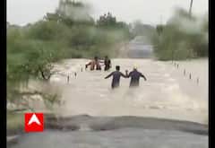 Amreli : લીલીયાની ખારી નદીના પ્રવાહમાં 3 યુવકો ફસાયા, જુઓ Live Rescue