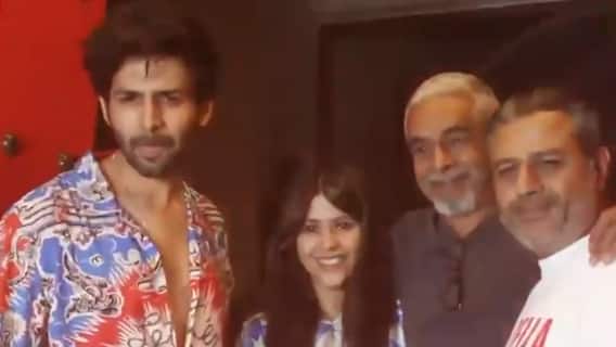 Kartik Aaryan and Ekta Kapoor spotted partying together | Khabar Filmy Hai