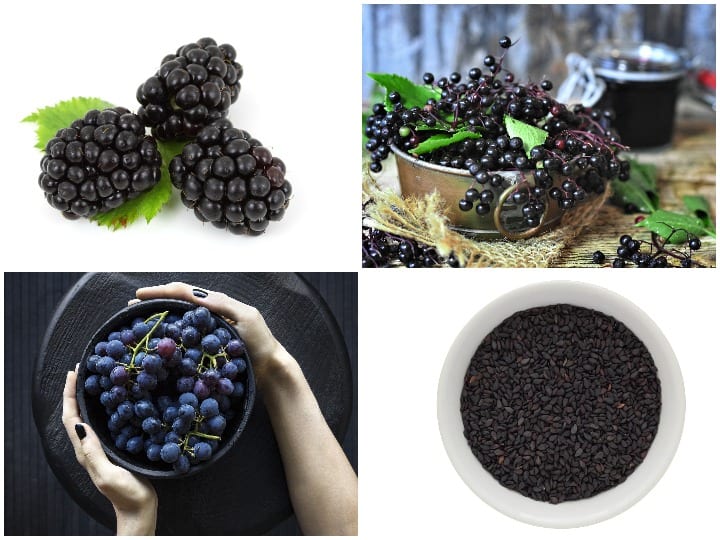 Include these black colour food items in your diet to get maximum health benefits Super Foods से भी ज्यादा हेल्दी होते हैं Black Foods, इन्हें अपनी डाइट में जरूर करें शामिल