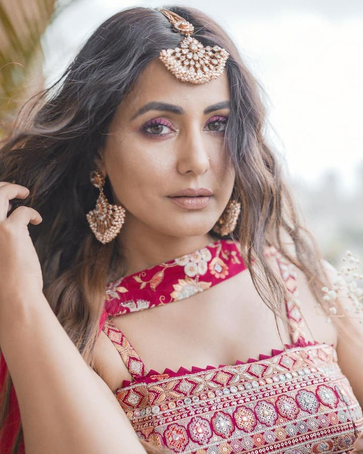 वैसे हिना खान की यही तो खास बात है कि इंडियन हो या वेस्टर्न उन पर हर स्टाइल खिलकर आता है. और हर अंदाज महफिल लूट ही लेता है. (फोटो – सोशल मीडिया)