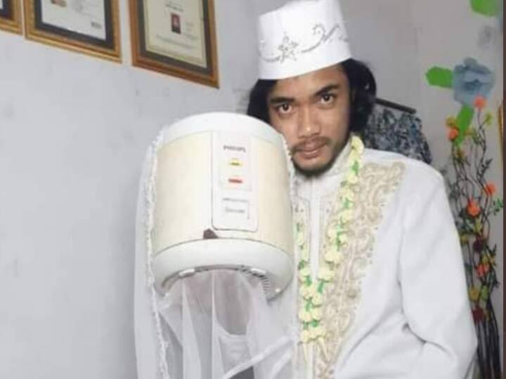 Indonesian man 'marrying' rice cooker go viral Weird:  రైస్ కుక్కర్ ను పెళ్లాడిన యువకుడు, నాలుగు రోజులకే నిజం తెలిసి...